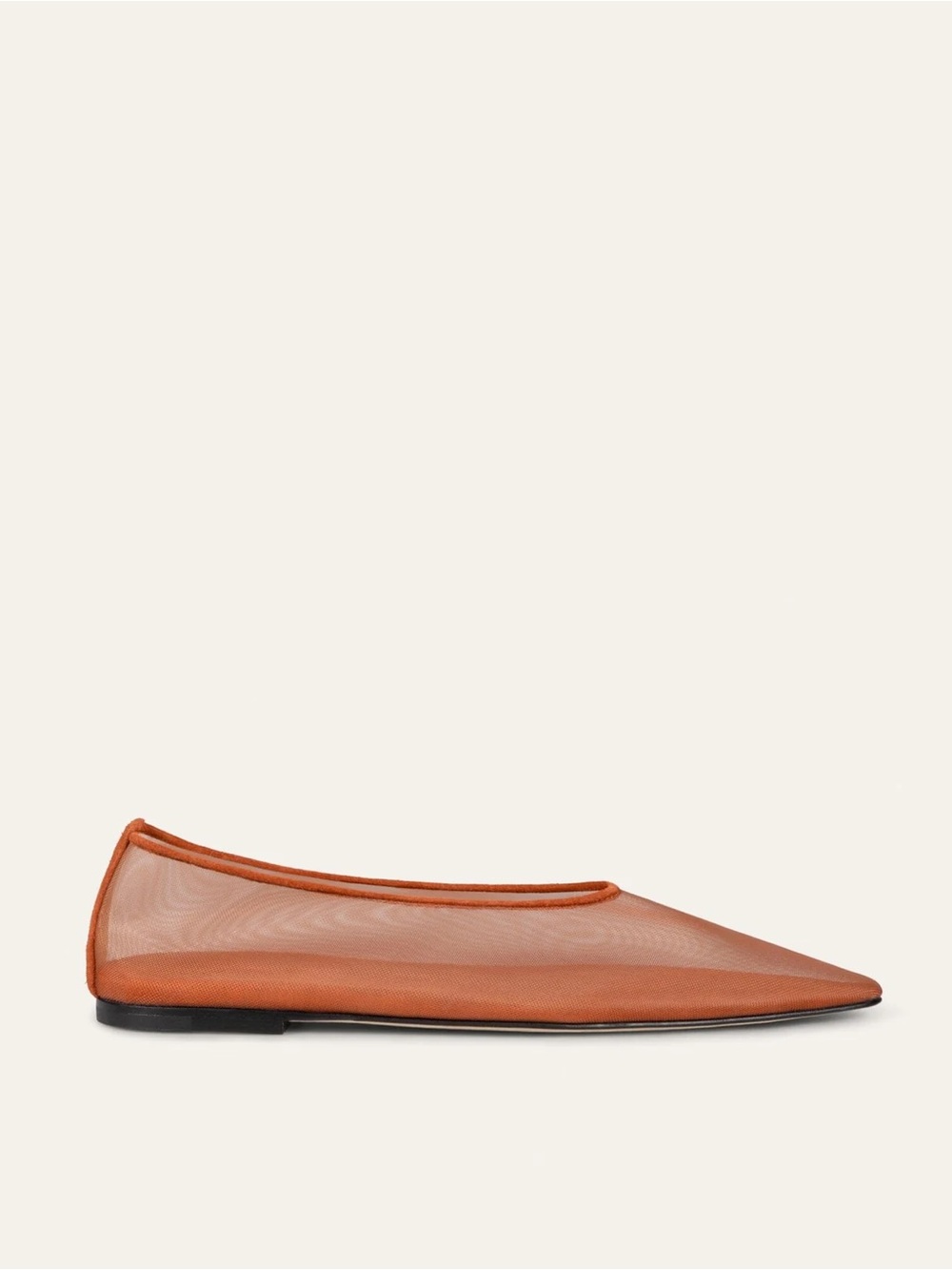 NIB Dear Frances Topo Flat Rose Mesh Pointed Toe